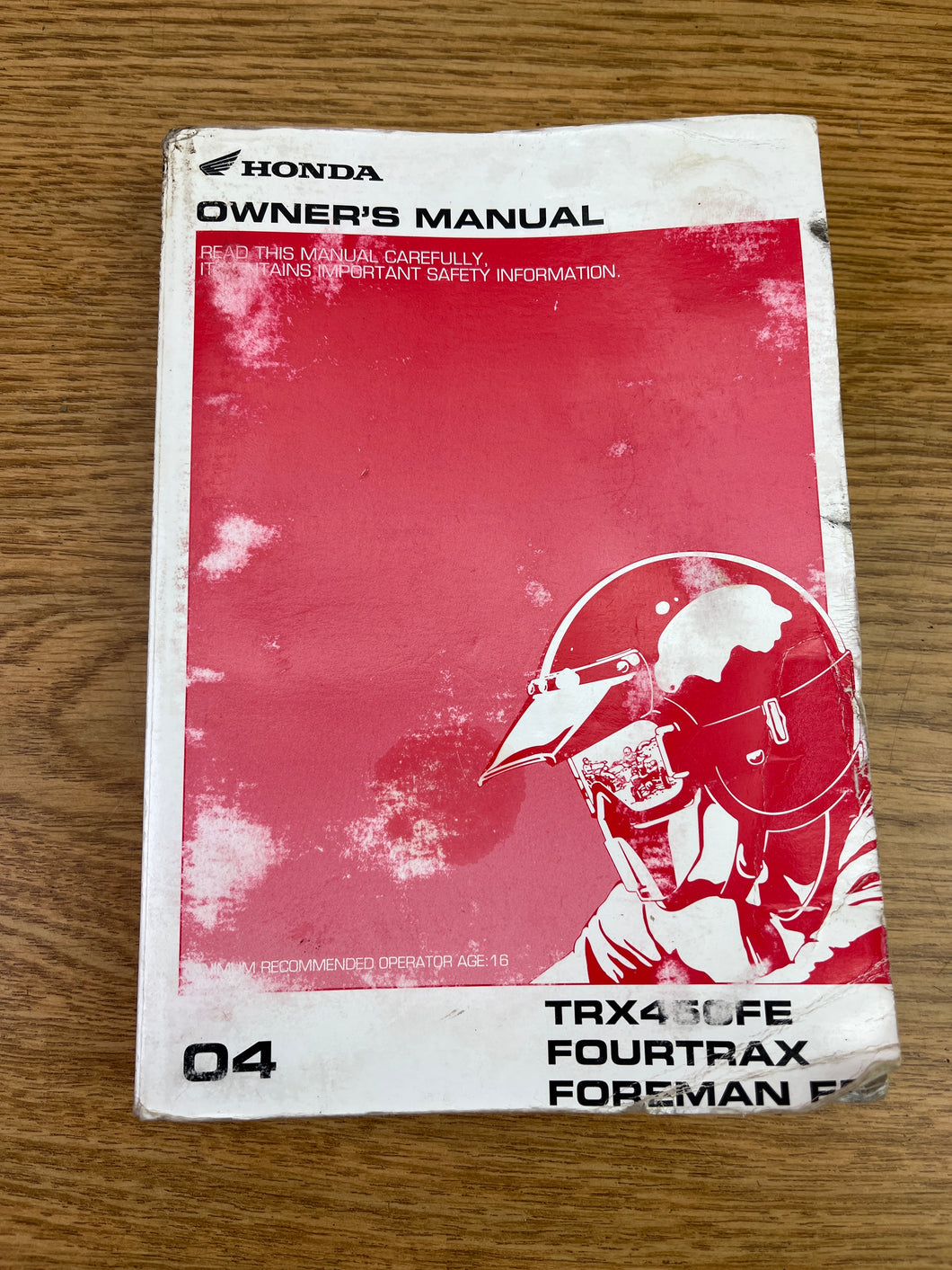 2024 Honda TRX450FE Fourtrax Foreman 450 ES Owners Manual