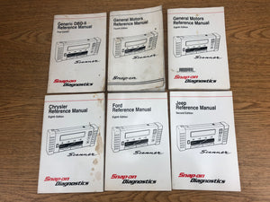 Lot of Snap On Diagnostics Scanner Reference Manuals Ford Jeep Chrysler GM