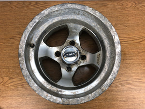 AMS Cast Aluminum ATV Wheel Machined Rims 0230-0027 0230-0030 Front Rear Set