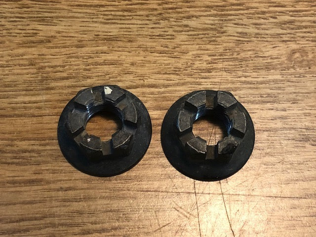 2004-2006 Yamaha Raptor 350 YFM350 OEM Set 2 Rear Axle Nuts Castle Nuts